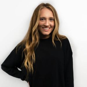 woman wearing black sweater